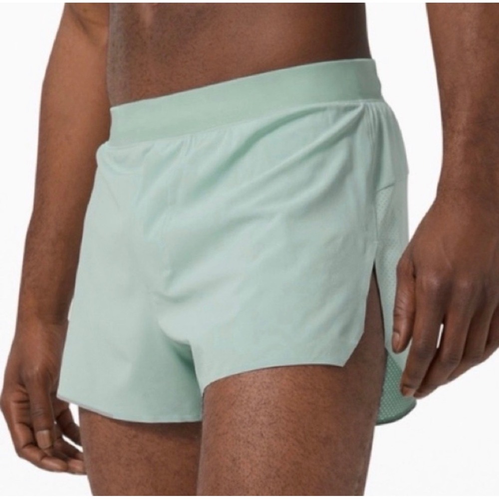 Lululemon Fast & Free Reflective Lined Short 3" In Sea Water Size XL Running Gym